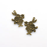 10PCS Big Rabbit Charms,2 Colors Available-RS714