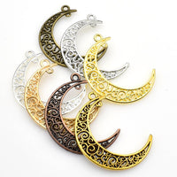 15PCS Hollow Moon Charms,7 Colors Available-RS163