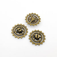 12PCS Gear Charms,2 Colors Available 3D-RS287