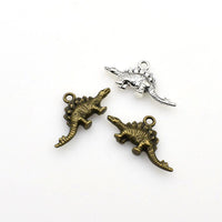 15PCS Dinosaur Charms,2 Colors Available Double Sided-RS1009