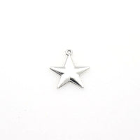 25PCS Five-pointed Star Charms,Antique Silver Tone-RS511