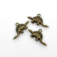 15PCS Dinosaur Charms,2 Colors Available Double Sided-RS1009