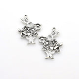 10PCS Big Rabbit Charms,2 Colors Available-RS714