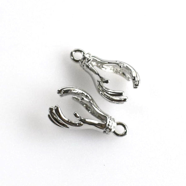 2PCS Hand Cage Pendants,Antique Silver Tone-TS029