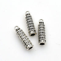 15PCS Office Building Charms,Antique Silver Tone 3D-RS1108