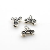 20PCS Pumpkin Car Charms,Antique Silver Tone 3D-RS898