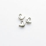 Bulk Sale! 80PCS Little Birds Charms,Antique Silver Tone Double Sided-RS496