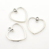 25PCS Heart Connector Charms,3 Colors Available-RS1170