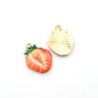 4PCS Enamel Fruit Charms 6 Styles Available-p1829