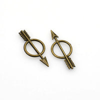 20PCS Arrow Charms,2 Colors Available-RS609