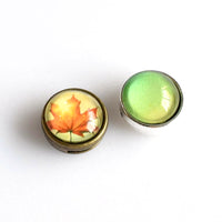 10PCS 12mm Round Cabochon Base Settings,Bracelet Material 2 Colors Available-B2229