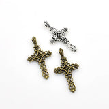 10PCS Cross Charms,2 Colors Available-RS284