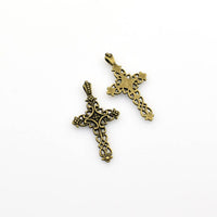 10PCS Cross Charms,2 Colors Available-RS284