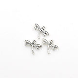 50PCS Little Dargonfly Charms,Antique Silver Tone-RS472