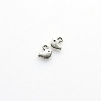 Bulk Sale! 80PCS Little Birds Charms,Antique Silver Tone Double Sided-RS496