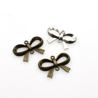 25PCS Bow-knot Connector Charms,2 Colors Available-RS571