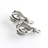 2PCS Hand Cage Pendants,Antique Silver Tone-TS029