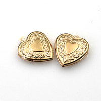 2PCS Heart Metal locket Pendants,4 Colors Availabe-TS013