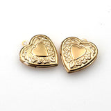 2PCS Heart Metal locket Pendants,4 Colors Availabe-TS013