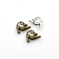 15PCS Angry Cat Charms,2 Colors Available 3D-RS485