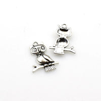 15PCS Owl Charms,2 Colors Available-RS421