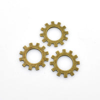 15PCS Gearwheel Charms,2 Colors Available Double Sided-RS633