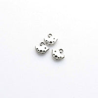 50PCS Small Birds Charms,Antique Silver Tone Double Sided-RS495