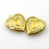 2PCS Heart Metal locket Pendants,4 Colors Availabe-TS013