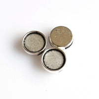 10PCS 12mm Round Cabochon Base Settings,Bracelet Material 2 Colors Available-B2229