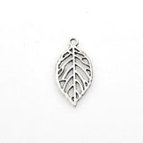 20PCS Leaf Charms,Antique Silver Tone Double Sided-RS037