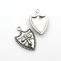 10PCS Shield Charms,2 Colors Available-RS748