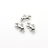 30PCS Leopard Charms,Antique Silver Tone-RS465