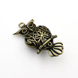 1PCS Big Hollow Owl Charms,Antique Bronze Tone-RS868