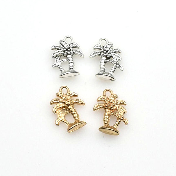 30PCS Coconut Tree Charms,2 Colors Available-RS616