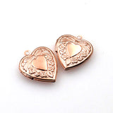 2PCS Heart Metal locket Pendants,4 Colors Availabe-TS013