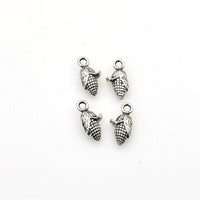 30PCS Corn Charms,Antique Silver Tone 3D-RS602