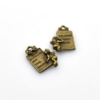 20PCS Birth Stone Charms,Antique Bronze Tone-RS621