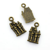 25PCS Castle Charms,2 Colors Available-RS370