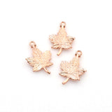 20PCS Maple Leaves Charms,Rose Gold Color-RS970