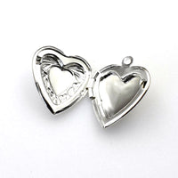 2PCS Heart Metal locket Pendants,4 Colors Availabe-TS013