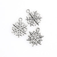 20PCS Snowflake Charms,Antique Silver Tone-RS1029