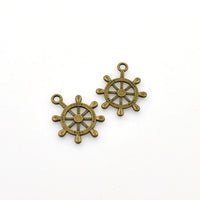 20PCS Love Rudder Charms,2 Colors Available Double Sided-RS147