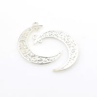 15PCS Hollow Moon Charms,7 Colors Available-RS163