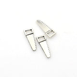 25PCS Saw Charms,Antique Silver Tone Double Sided-RS580