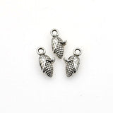 30PCS Corn Charms,Antique Silver Tone 3D-RS602