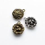 12PCS Bird's Nest Charms,2 Colors Available-RS1176