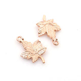 20PCS Maple Leaves Charms,Rose Gold Color-RS970