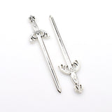 Bulk Sale! 30PCS Antique Silver Swords(NO Holes)-RS092