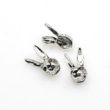 15PCS Rabbit Head Charms,2 Colors Available 3D-RS647