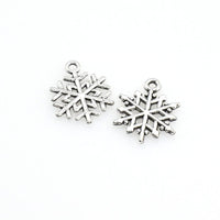 20PCS Snowflake Charms,Antique Silver Tone-RS1029